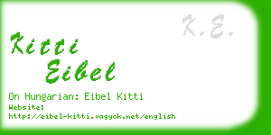 kitti eibel business card